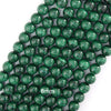 AA Natural Green Malachite Round Beads Gemstone 15.5