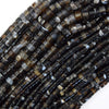 Natural Black Onyx Heishi Disc Beads Gemstone 15.5
