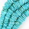 8-20mm graduated blue turquoise irregular heishi disc beads 15
