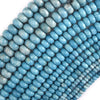 Blue Larimar Quartz Rondelle Button Beads Gemstone 15