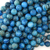 Blue Crazy Lace Agate Round Beads Gemstone 15