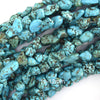 Blue Turquoise Pebble Nugget Beads 15