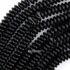 AA Black Onyx Rondelle Button Beads Gemstone 15