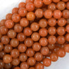 AA Natural Red Aventurine Round Beads Gemstone 15
