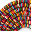 Multicolor Turquoise Rondelle Button Beads Gemstone 15