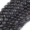 Natural Blue Iolite Round Beads Gemstone 15.5