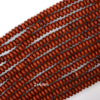 Natural Red Jasper Rondelle Button Beads 15