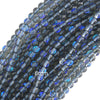 Blue Gray Mystic Aura Quartz Round Beads Gemstone 15