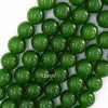 Canadian Green Jade Round Beads Gemstone 15