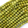 AA Natural Lemon Green Opal Round Beads Gemstone 15