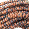 Snowflake Blue Goldstone Rondelle Button Beads 15