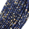4mm natural blue sodalite heishi disc beads 15.5