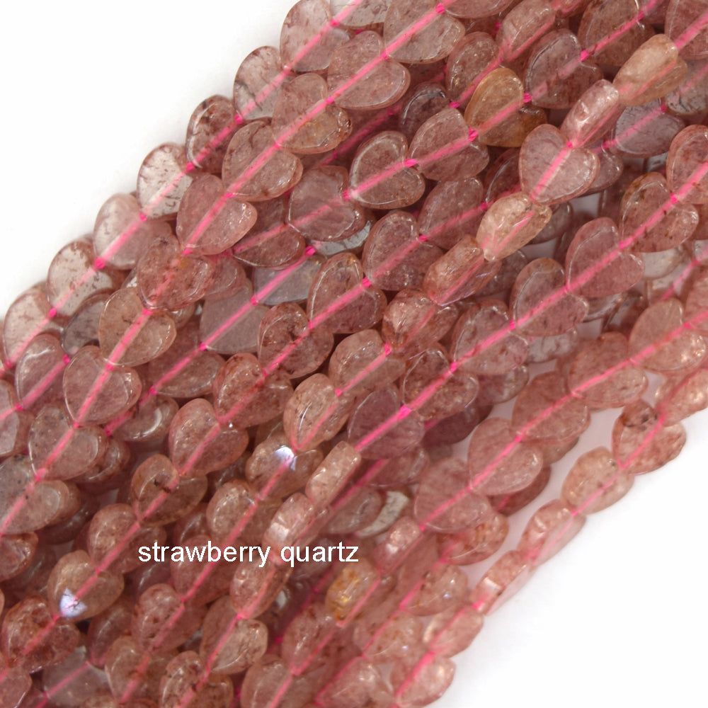 6mm Natural Various Gemstones Heart Beads 15" Strand Amethyst Amazonite Sodalite - Eagle Beadz