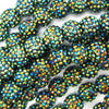 20 pieces 18mm dark green resin acrylic rhinestone round beads - Eagle Beadz