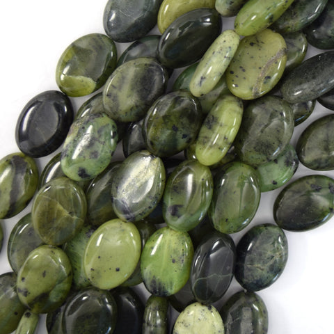 10mm - 11mm light green jade teardrop beads 15" strand