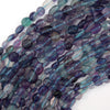 Natural Rainbow Fluorite Pebble Nugget Beads 15.5