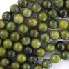 Natural Green Taiwan Jade Round Beads Gemstone 15