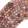 Natural Madagascar Lavender Rose Quartz Round Beads 15.5