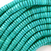 Green Turquoise Heishi Disc Beads Gemstone 15.5