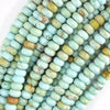 Brown Matrix Cream Blue Turquoise Rondelle button Beads 15