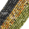 2x4mm Natural Various Gemstones Rondelle Button Spacer Beads 15