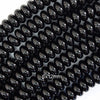AA Black Onyx Rondelle Button Beads Gemstone 15