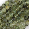 Natural Green Prehnite Round Beads Gemstone 15.5