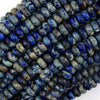 Blue Sea Sediment Jasper Rondelle Button Beads Gemstone 15