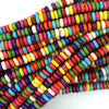 Multicolor Turquoise Rondelle Button Beads Gemstone 15