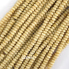 Natural Cream River Stone Rondelle Button Beads 15