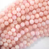 Natural Light Pink Morganite Round Beads 15.5