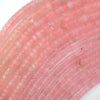 Natural Pink Rose Quartz Heishi Disc Beads Gemstone 15.5
