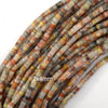 4mm natural crazy lace agate heishi disc beads 15.5