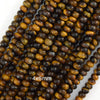 Natural Tiger Eye Rondelle Button Beads Gemstone 15