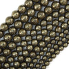 Natural Pyrite Round Beads Gemstone 15