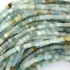 4mm Natural Semi Precious Gemstone Cube Beads 15.5