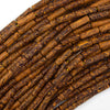 4mm x 13mm Natural Assorted Gemstones Tube Cylinder Beads 15