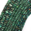 Green Sea Sediment Jasper Rondelle Button Beads Gemstone 15