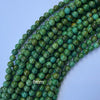 Yellowish Green Turquoise Round Beads Gemstone 15