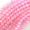 Genuine Pink Selenite Round Beads Gemstone 15.5