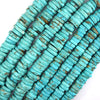Blue Turquoise Heishi Disc Beads Gemstone 15