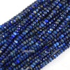 Natural Faceted Blue Lapis Lazuli Rondelle Beads 15.5