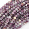 Natural Light Purple Mica Round Beads Gemstone 15.5