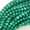 Green Turquoise Round Beads Gemstone 15.5