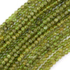 4mm natural green peridot round beads 15