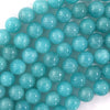 AA Natural African Green Amazonite Round Beads 15