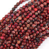 Galaxy Pink Red Sea Sediment Jasper Round Beads 15