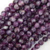 Natural Purple Mica Round Beads Gemstone 15.5