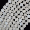 AA Natural Blue Flash White Moonstone Round Beads 15.5