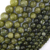 Natural Green Taiwan Jade Round Beads Gemstone 15